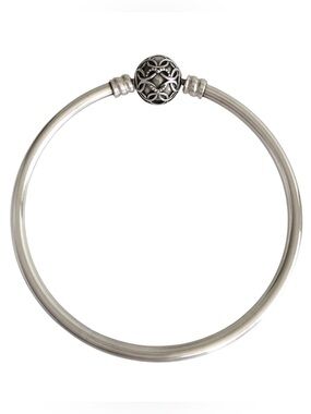 Pandora Bangle Patterns of Love Bracelet with Sterling Silver Ball Clasp